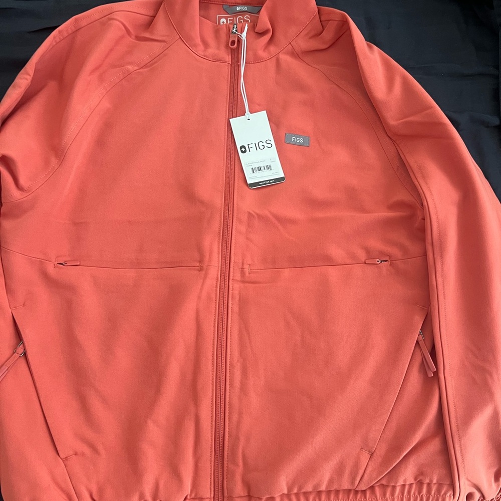 FIGS Spiced Cider Sydney Scrub Jacket